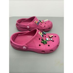 Crocs Classic Clog - Pink -‎ Size 6 Women/4Men With Jibbitz #39